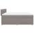 Pat box spring cu saltea, gri taupe, 200x200 cm, textil GartenMobel Dekor