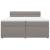 Pat box spring cu saltea, gri taupe, 200x200 cm, textil GartenMobel Dekor