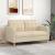 Canapea cu 2 locuri, crem, 140 cm, material textil GartenMobel Dekor