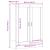 Bibliotecă, lemn vechi, 82,5x30,5x115 cm, lemn prelucrat GartenMobel Dekor