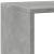 Bibliotecă/separator cameră gri beton 143,5x29x143,5 cm lemn GartenMobel Dekor
