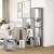 Bibliotecă/separator cameră gri beton 143,5x29x143,5 cm lemn GartenMobel Dekor
