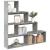 Bibliotecă/separator cameră gri beton 143,5x29x143,5 cm lemn GartenMobel Dekor