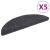 Covorașe scări autoadezive 5 buc. gri închis 56x17x3 cm punch GartenMobel Dekor
