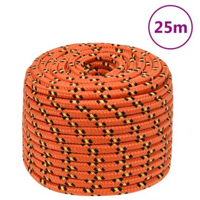 Frânghie de barcă, portocaliu, 14 mm, 25 m, polipropilenă GartenMobel Dekor