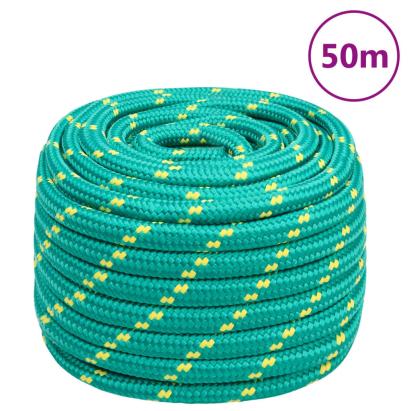 Frânghie de barcă, verde, 20 mm, 50 m, polipropilenă GartenMobel Dekor