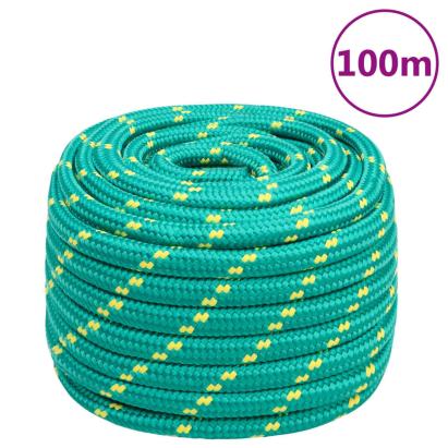 Frânghie de barcă, verde, 20 mm, 100 m, polipropilenă GartenMobel Dekor