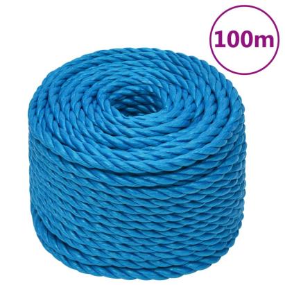 Frânghie de lucru, albastru, 20 mm, 100 m, polipropilenă GartenMobel Dekor