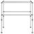 Uscător de rufe, 83x(50-55)x(40-85) cm, aluminiu GartenMobel Dekor