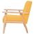 Set de canapele, 3 piese, galben, material textil GartenMobel Dekor