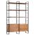 Bibliotecă cu 4 niveluri, 124 x 30 x 180 cm lemn masiv reciclat GartenMobel Dekor