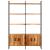 Bibliotecă cu 4 rafturi, 124x30x180 cm, lemn masiv de acacia GartenMobel Dekor