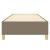 Cadru de pat, gri taupe, 80x200 cm, material textil GartenMobel Dekor