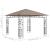 Pavilion cu plasă anti-țânțari, gri taupe, 3x3x2,73 m, 180 g/m² GartenMobel Dekor