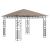 Pavilion cu plasă anti-țânțari, gri taupe, 3x3x2,73 m, 180 g/m² GartenMobel Dekor