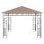 Pavilion cu plasă anti-țânțari, gri taupe, 3x3x2,73 m, 180 g/m² GartenMobel Dekor