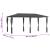 Pavilion cu huse pentru stâlpi, antracit, 3x6x2,6 m, 160 g/m² GartenMobel Dekor