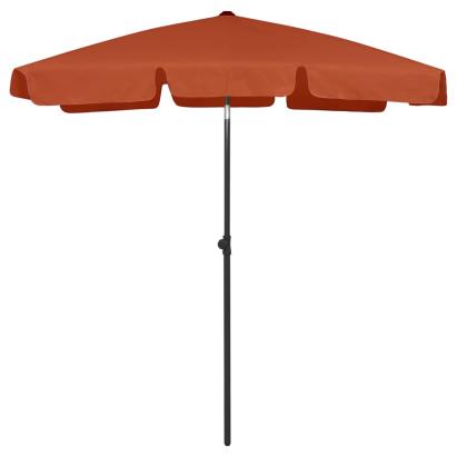 Umbrelă de plajă, cărămiziu, 180x120 cm GartenMobel Dekor