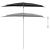 Umbrelă de grădină cu stâlp, negru, 180x90 cm, semirotundă GartenMobel Dekor