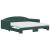 Pat de zi cu extensie și saltele verde închis 100x200cm catifea GartenMobel Dekor