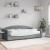 Pat de zi cu saltea, gri deschis, 100x200 cm, textil GartenMobel Dekor