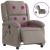 Fotoliu electric de masaj rabatabil, gri taupe, textil GartenMobel Dekor