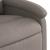 Fotoliu electric de masaj rabatabil, gri taupe, textil GartenMobel Dekor