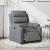 Fotoliu rabatabil electric, gri închis, material textil GartenMobel Dekor