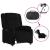 Fotoliu rabatabil electric, negru, material textil GartenMobel Dekor
