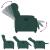 Fotoliu rabatabil electric, verde închis, material textil GartenMobel Dekor