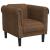 Set de canapele, 3 piese, maro, catifea GartenMobel Dekor