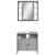 Set mobilier de baie, 2 piese, gri sonoma, lemn prelucrat GartenMobel Dekor