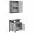 Set mobilier de baie, 2 piese, gri sonoma, lemn prelucrat GartenMobel Dekor