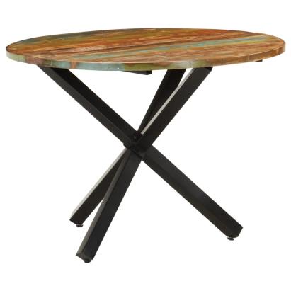 Masă de bucătărie, 100x100x75 cm, lemn masiv reciclat, rotundă GartenMobel Dekor