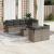 Set canapele de grădină cu perne, 8 piese, gri, poliratan GartenMobel Dekor