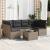 Set canapele de grădină, 7 piese, cu perne, gri, poliratan GartenMobel Dekor