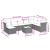 Set canapele de grădină, 9 piese, cu perne, gri, poliratan GartenMobel Dekor