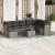 Set canapele de grădină, 9 piese, cu perne, gri, poliratan GartenMobel Dekor