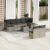 Set mobilier de grădină cu perne, 10 piese, gri, poliratan GartenMobel Dekor