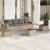 Set canapele de grădină, 7 piese, cu perne, bej, poliratan GartenMobel Dekor