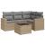 Set canapele de grădină cu perne, 5 piese, bej, poliratan GartenMobel Dekor