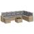 Set canapele de grădină, 9 piese, cu perne, bej, poliratan GartenMobel Dekor