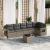 Set canapele de grădină, 7 piese, cu perne, gri, poliratan GartenMobel Dekor