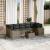 Set canapele de grădină cu perne, 8 piese, gri, poliratan GartenMobel Dekor