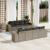 Set canapele de grădină, 9 piese, cu perne, gri, poliratan GartenMobel Dekor