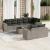 Set canapele de grădină, 9 piese, cu perne, gri, poliratan GartenMobel Dekor