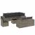 Set canapele de grădină, 9 piese, cu perne, gri, poliratan GartenMobel Dekor