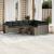 Set mobilier de grădină cu perne, 10 piese, gri, poliratan GartenMobel Dekor