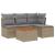 Set canapele de grădină cu perne, 5 piese, bej, poliratan GartenMobel Dekor