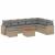 Set canapele de grădină, 9 piese, cu perne, bej, poliratan GartenMobel Dekor